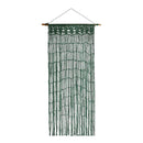 Dørforhæng - Macrame knytning, 90x200cm - grøn