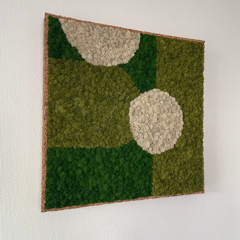 OEKOBOARD Premium - Design mos firkant, D1 - 50x50 cm