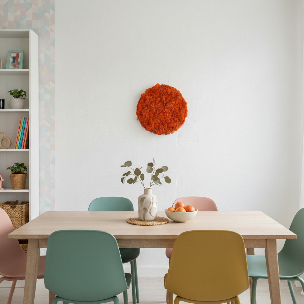 OEKOBOARD Premium - Orange mos cirkel