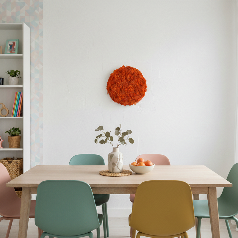 OEKOBOARD Premium - Orange mos cirkel