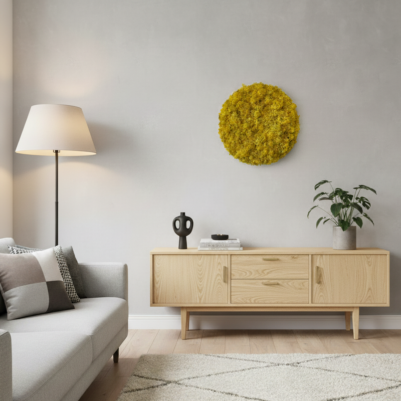 OEKOBOARD Premium - Gul mos cirkel