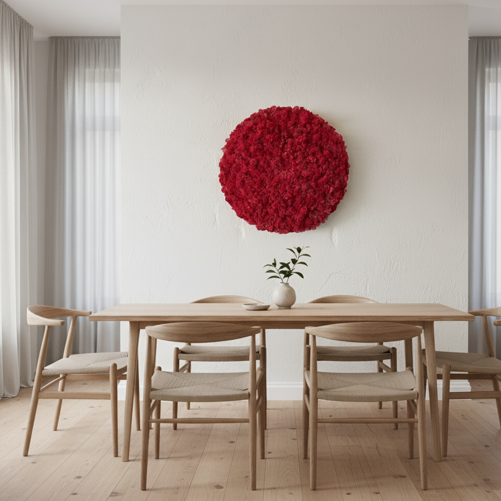 OEKOBOARD Premium - Rød mos cirkel