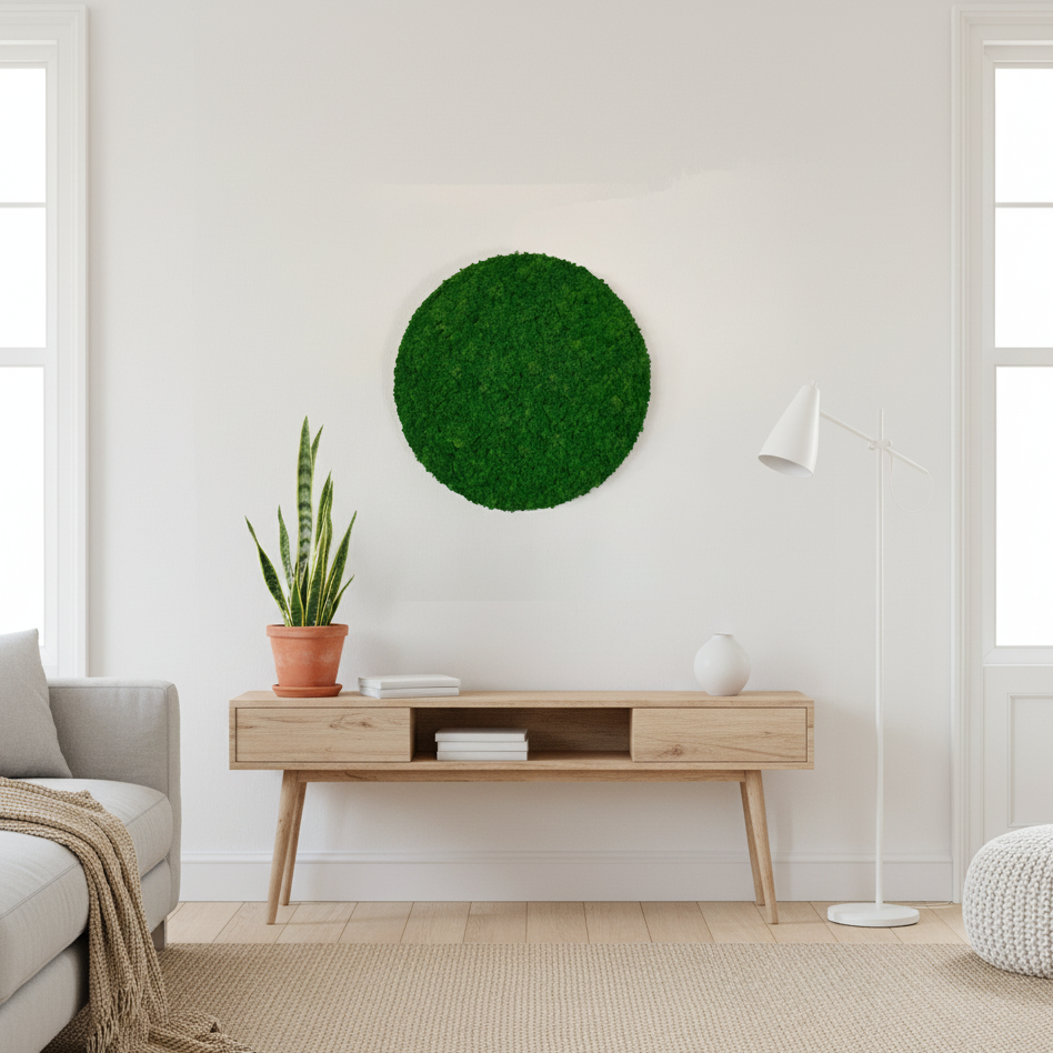 OEKOBOARD Premium - Skovgrøn mos cirkel