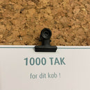 Tegnestift med klips, semi mat sort