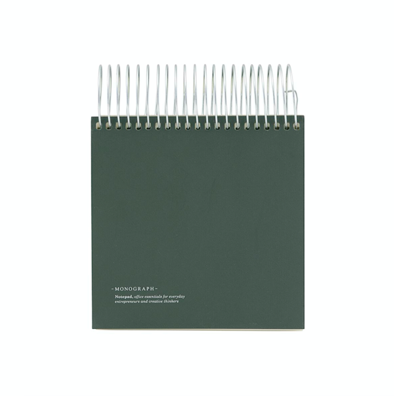 Notesblok, Mørkegrøn - kvadratisk