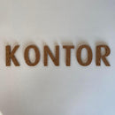 Kontor bogstaver - Selvklæbende kork