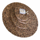 4 korkcirkler i 2 cm. tyk rustik kork