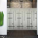 Sandblæst design til bruseniche T12  - 120 cm. - Signcom