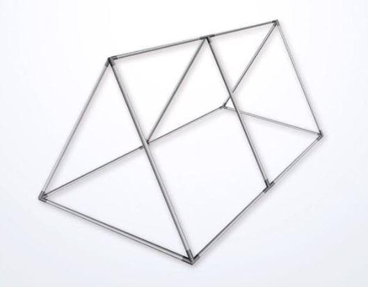 Dobbeltsidet aluminium A-frame 100 x 200 cm.