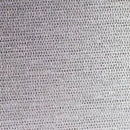 Sølvfarvet vævet tekstur med metallisk glans og regelmæssigt mønster.