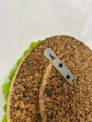 OEKOBOARD Premium - Lys mos cirkel med kork kant, ur og LED