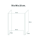 Akryl- / Plexiglas-afskærmning - bordmodel - Akryl- / Plexiglas-afskærmning - bordmodel - Liseborg.dk