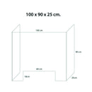 Akryl- / Plexiglas-afskærmning - bordmodel - Akryl- / Plexiglas-afskærmning - bordmodel - Liseborg.dk