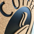 Opslagstavle med kork motiv - Coffee Time