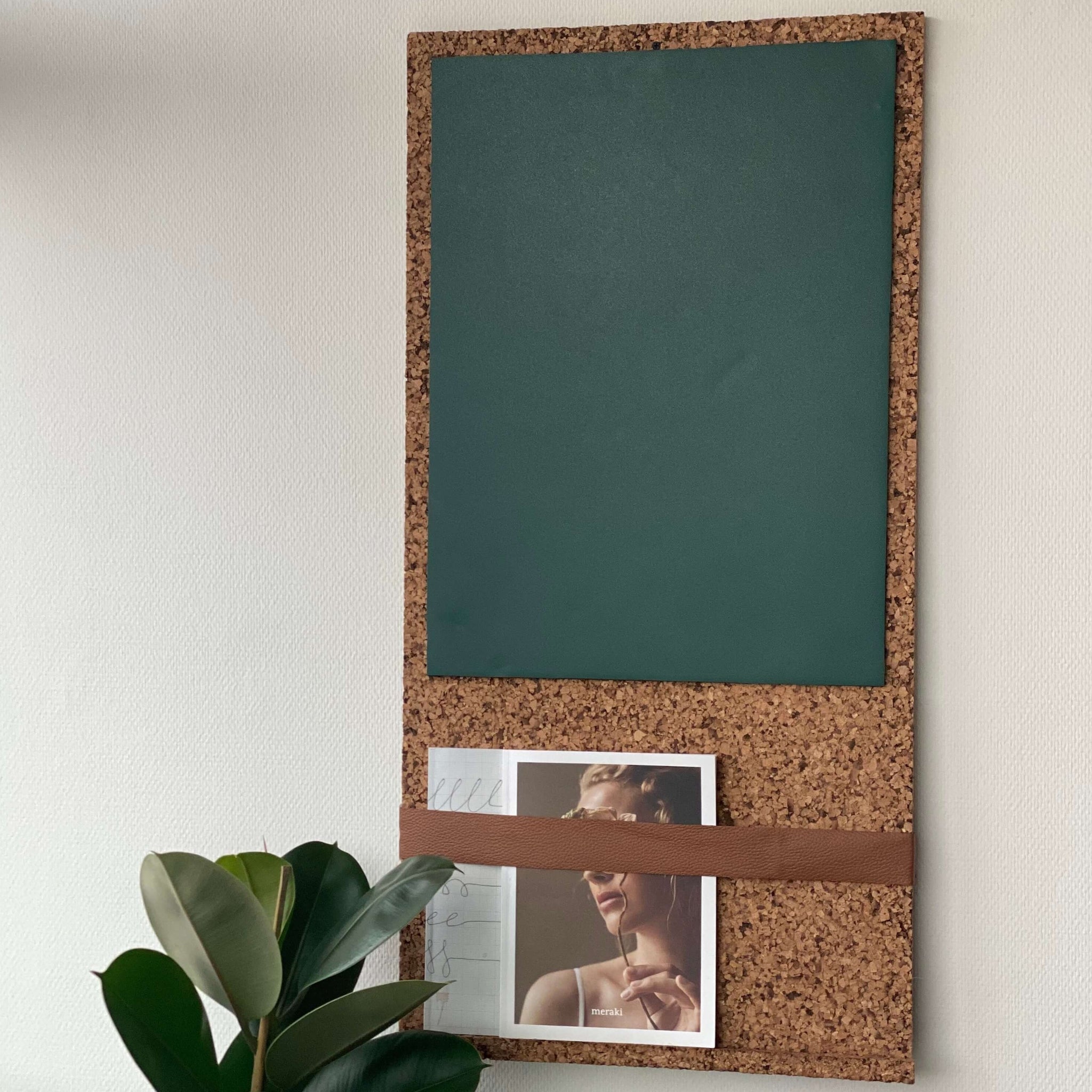 OEKOBOARD - Sandslebet opslagstavle med magnet- og grøn tavlefolie
