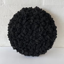 Sort mos cirkel. Unik vægdekoration med ægte mos.