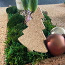 Kork juletræ til dekoration og pynt.