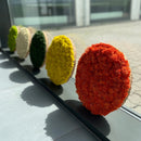 Små farvet mos cirkler.