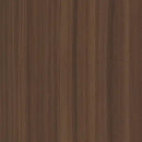 Mørkebrun overflade med træ-lignende struktur og lodrette kornlinjer, der skaber et tekstureret mønster.