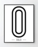 Plakat Odense er lavet i Limited Edition a 100 stk. -  På dette foto er plakaten endnu ikke blevet præget.