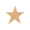 Flot julestjerne udskåret i 5 mm kork. 10 cm.