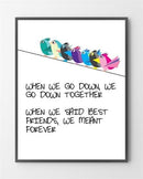 Alle plakater i farver er lavet i Limited Edition a 100 stk. -  På dette foto er plakaten ikke præget.