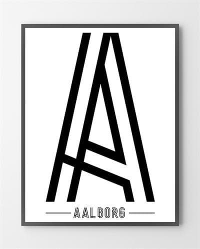 En Aalborg plakat er lavet i Limited Edition a 100 stk. -  På dette foto er plakaten endnu ikke blevet præget.