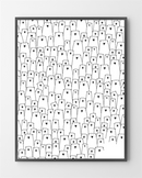 Børneplakater med isbjørne er lavet i Limited Edition a 100 stk. -  På dette foto er børneplakaten endnu ikke præget.