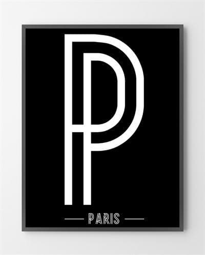 Design plakater med "Paris" er lavet i Limited Edition a 100 stk. -  På dette foto er plakaten endnu ikke blevet præget.