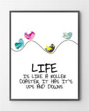 Life er en plakat i Limited Edition a 100 stk. -  På dette foto er plakaten endnu ikke blevet præget.