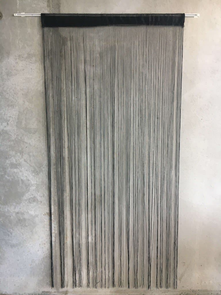 Flueforhæng 100x200 cm - sort