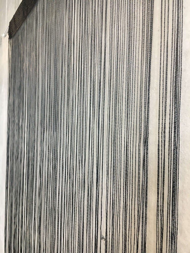 Flueforhæng 100x200 cm - sort