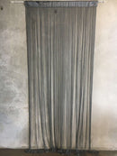 Flueforhæng Niagara 90x200 cm - koksgrå/ antracit