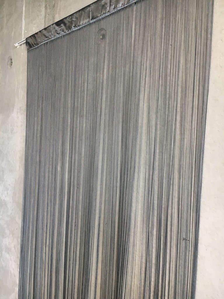 Flueforhæng Waterfall 100x250 cm - koksgrå/ antracit
