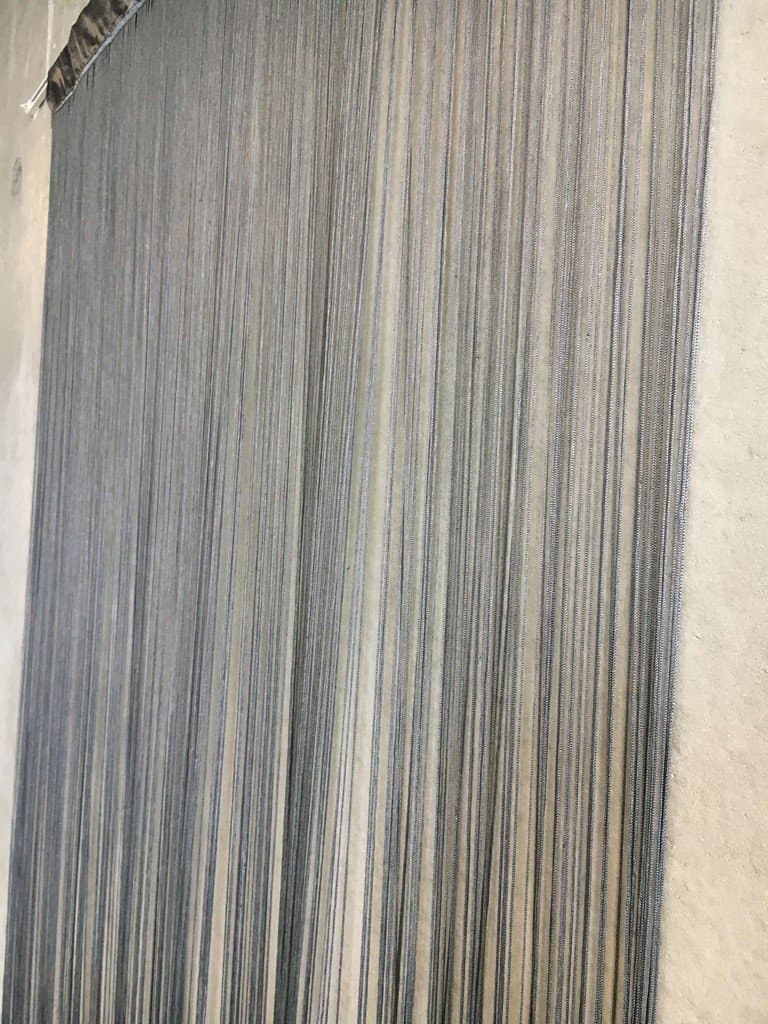 Flueforhæng Niagara 90x200 cm - koksgrå/ antracit