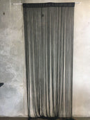 Flueforhæng Waterfall 100x250 cm - sort