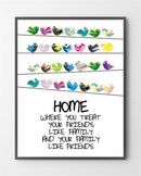 De grafiske plakater med Home er lavet i Limited Edition a 100 stk. -  På dette foto er plakaten endnu ikke blevet præget.