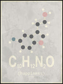 Molekyle Glæde lyserød/grå 30x40