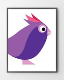 Illustration plakat Lilla er lavet i Limited Edition a 100 stk. -  På dette foto er illustration plakaten endnu ikke præget.