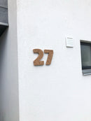 Husnummer i 2 cm. tyk kork (1 tal)