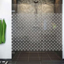 Sandblæst design til bruseniche T5  - 120 cm. - Signcom