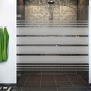 Sandblæst design til bruseniche T8  - 120 cm. - Signcom