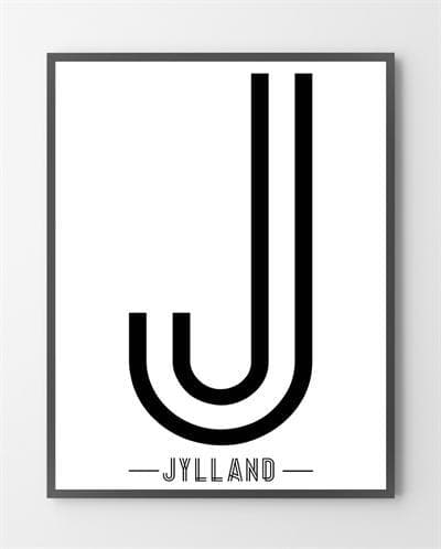 Vores Jylland plakater er lavet i Limited Edition a 100 stk. -  På dette foto er plakaten endnu ikke blevet præget.