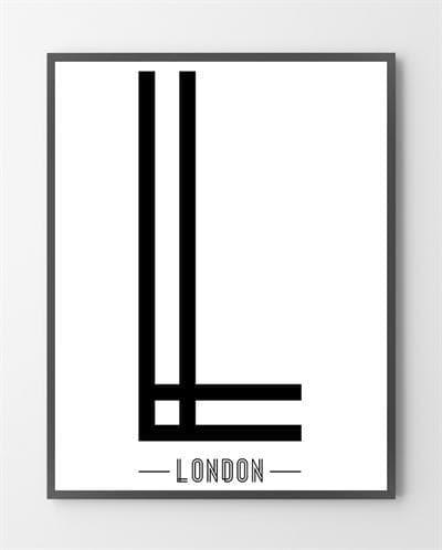 En London plakat er lavet i Limited Edition a 100 stk. -  På dette foto er posteren endnu ikke blevet præget.