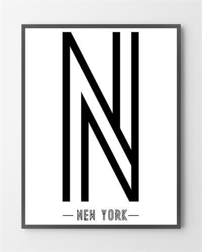 En New York plakat er lavet i Limited Edition a 100 stk. -  På dette foto er plakaten endnu ikke blevet præget.