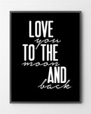 BY LUX plakat butik har lavet "Love You" i Limited Edition a 100 stk. -  På dette foto er plakaten ikke præget.