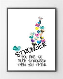 En plakat med Stronger er lavet i Limited Edition a 300 stk. -  På dette foto er plakaten endnu ikke blevet præget.