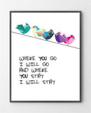 I vores plakat shop finder du Friends i Limited Edition a 100 stk. -  På dette foto er plakaten ikke blevet præget.