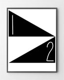 BY LUX plakat shop har lavet "1/2" i Limited Edition a 100 stk. -  På dette foto er plakaten endnu ikke blevet præget.