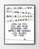 Plakater med Lost and alone er lavet i Limited Edition a 300 stk. -  På dette foto er plakaten endnu ikke blevet præget.